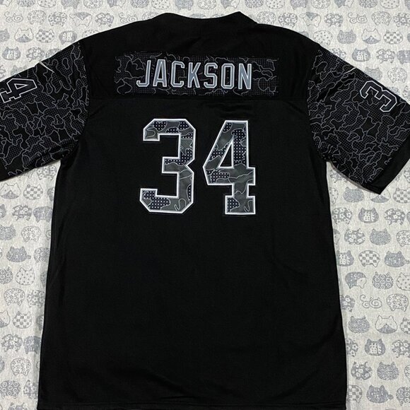 Nike Oakland Raiders Jackson No.34 Black Jersey - Picture 5 of 6